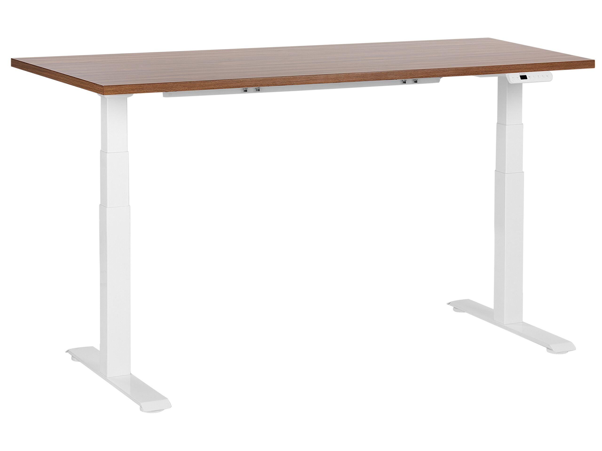 Beliani Schreibtisch elektrisch höhenverstellbar aus Faserplatte Modern DESTINES
