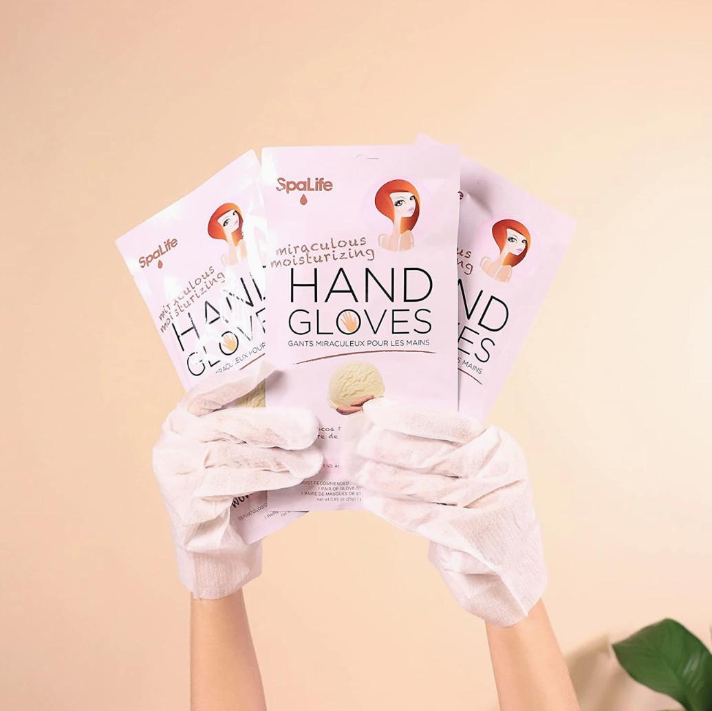 SpaLife Feuchtigkeitsspendende Handschuhe mit Kakaobutter & Vitamin E