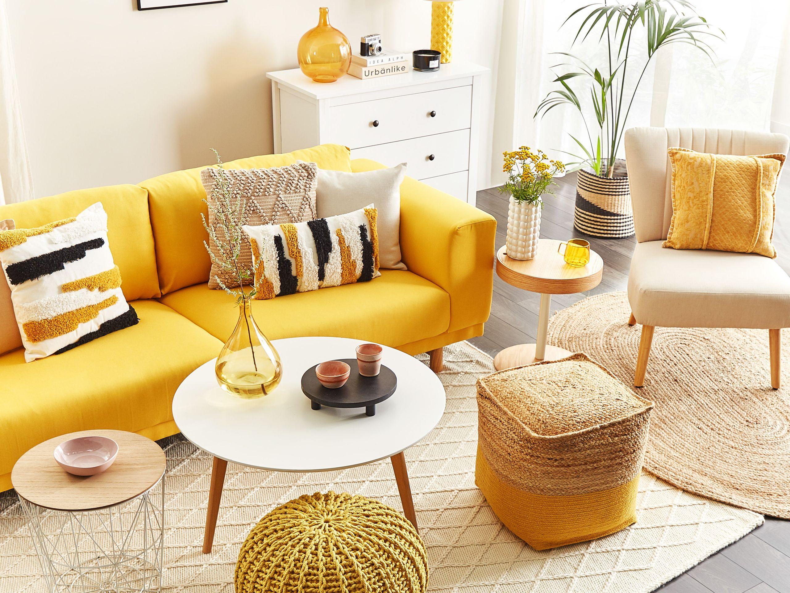 Beliani 3 Sitzer Sofa aus Polyester Modern NIVALA
