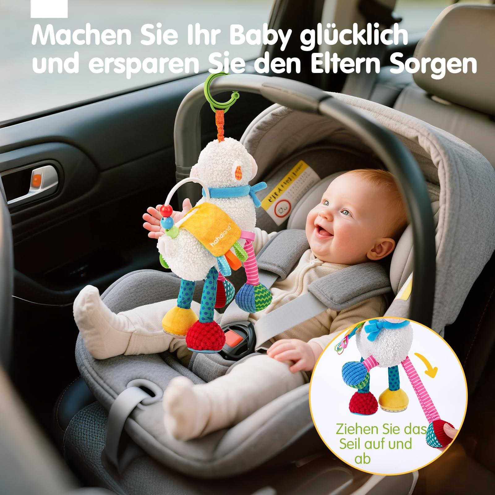 Activity-board Babyspielzeug Musik Plüschschaf, BPA-freier Beißring für Babyspielzeug