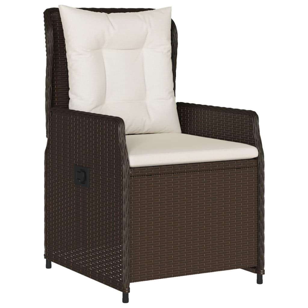 VidaXL Gartensessel verstellbar poly-rattan