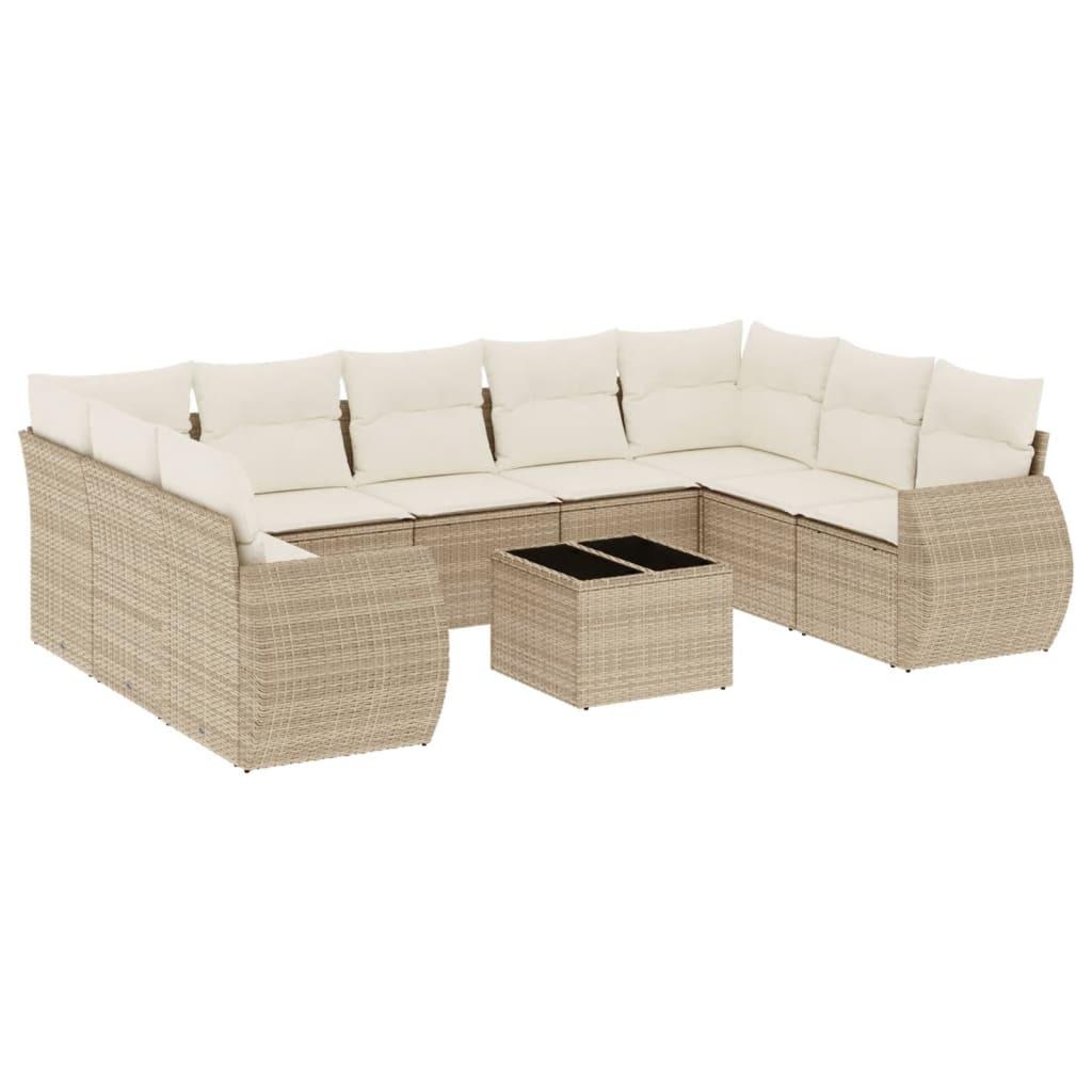 VidaXL Garten sofagarnitur poly-rattan