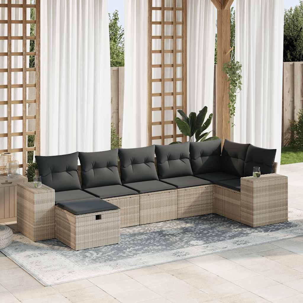 VidaXL Gartensofa set poly-rattan