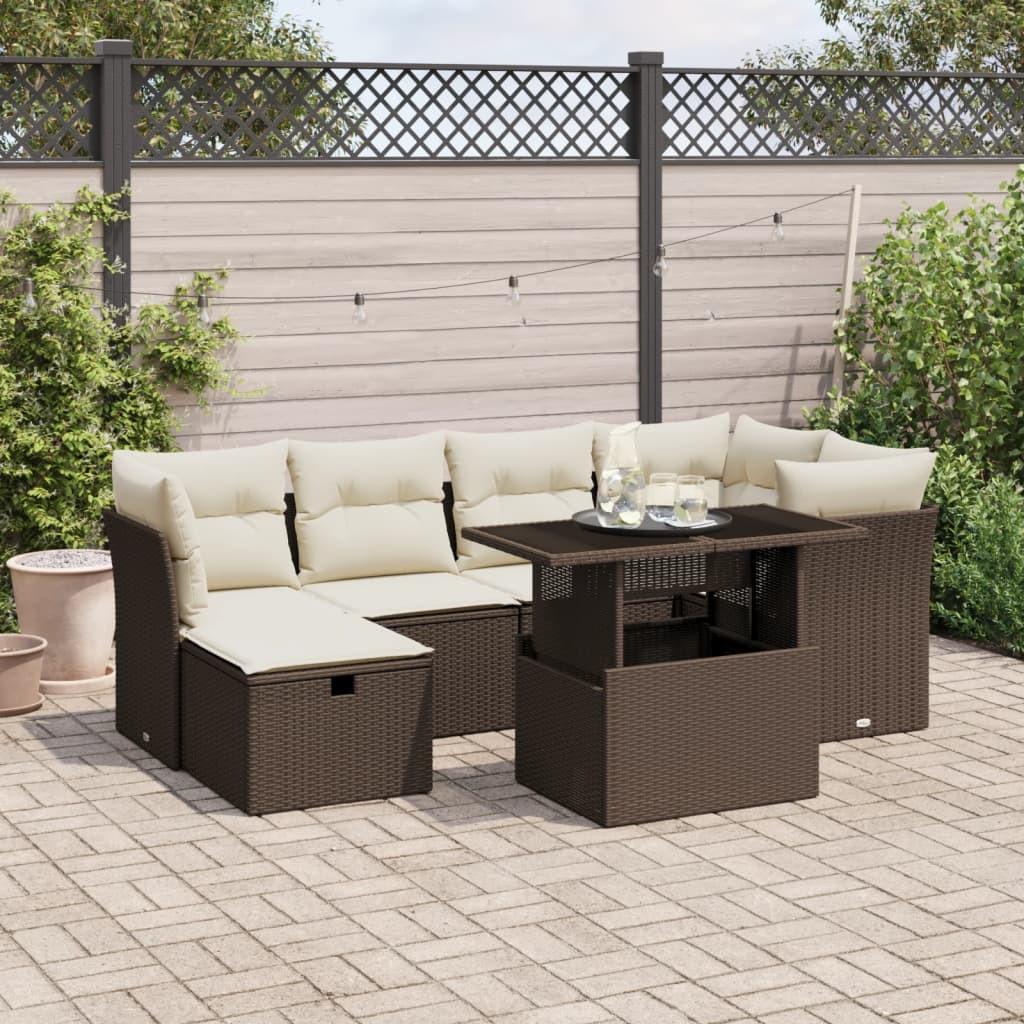 VidaXL Garten sofagarnitur poly-rattan