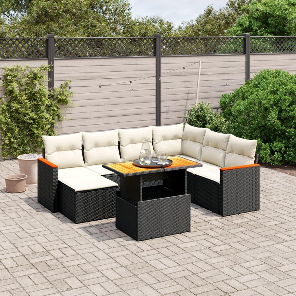 VidaXL Garten sofagarnitur poly-rattan