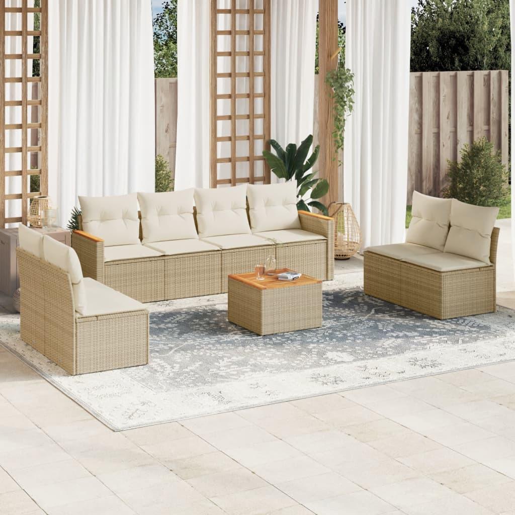 VidaXL Garten sofagarnitur poly-rattan