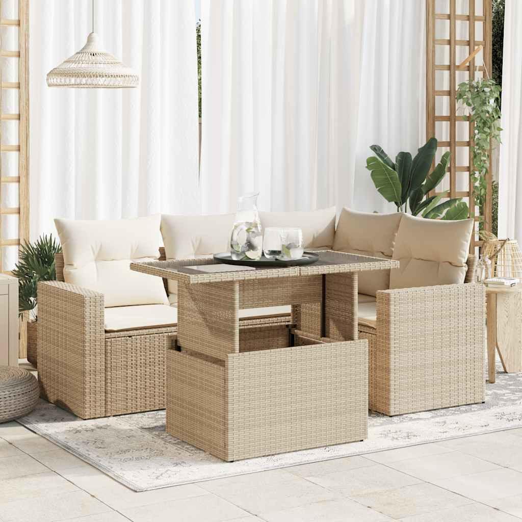 VidaXL Gartensofa set poly-rattan