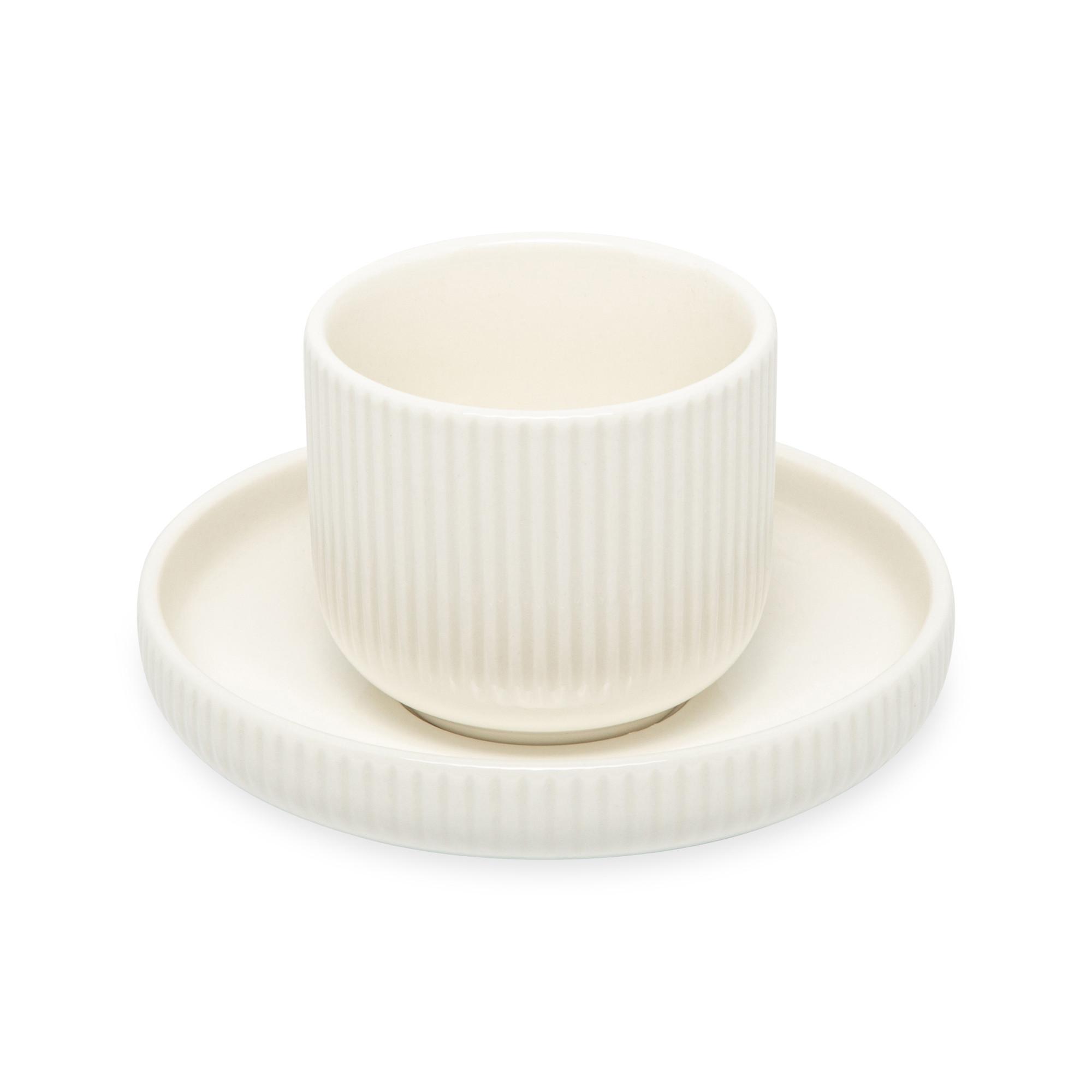 Manor Espressotasse mit Untertasse Crema Optic