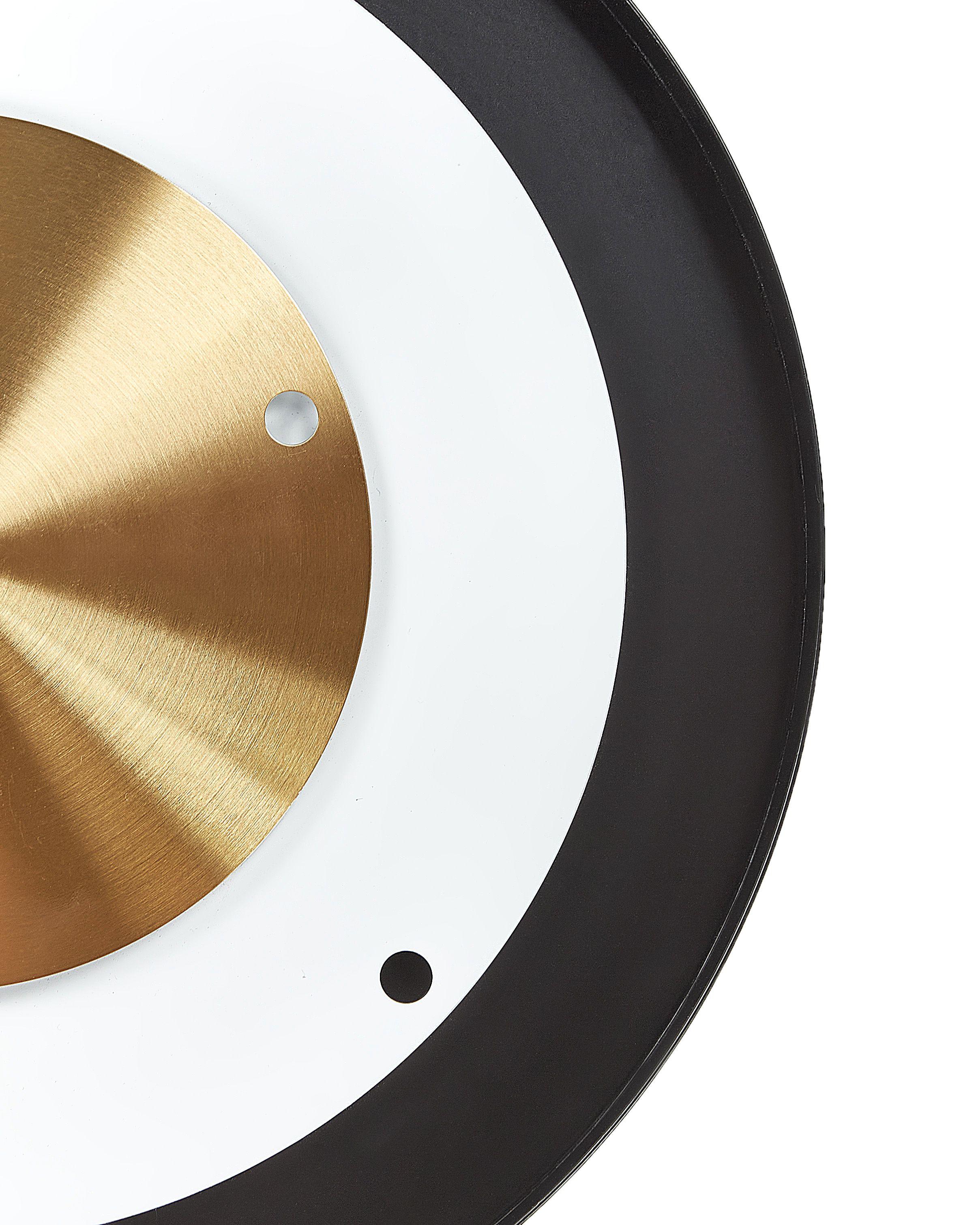 Beliani Wanduhr aus Stahl Modern CLUSES