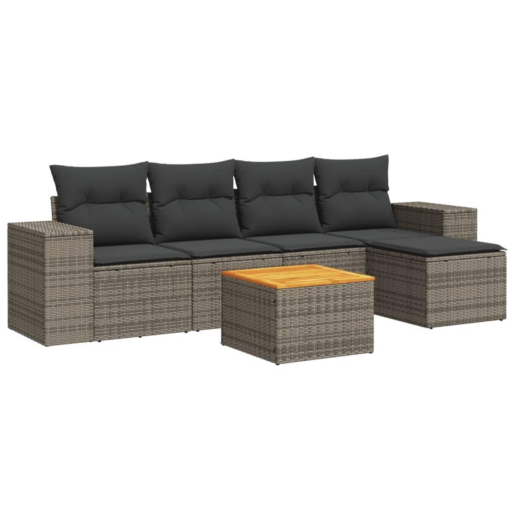 VidaXL Garten sofagarnitur poly-rattan