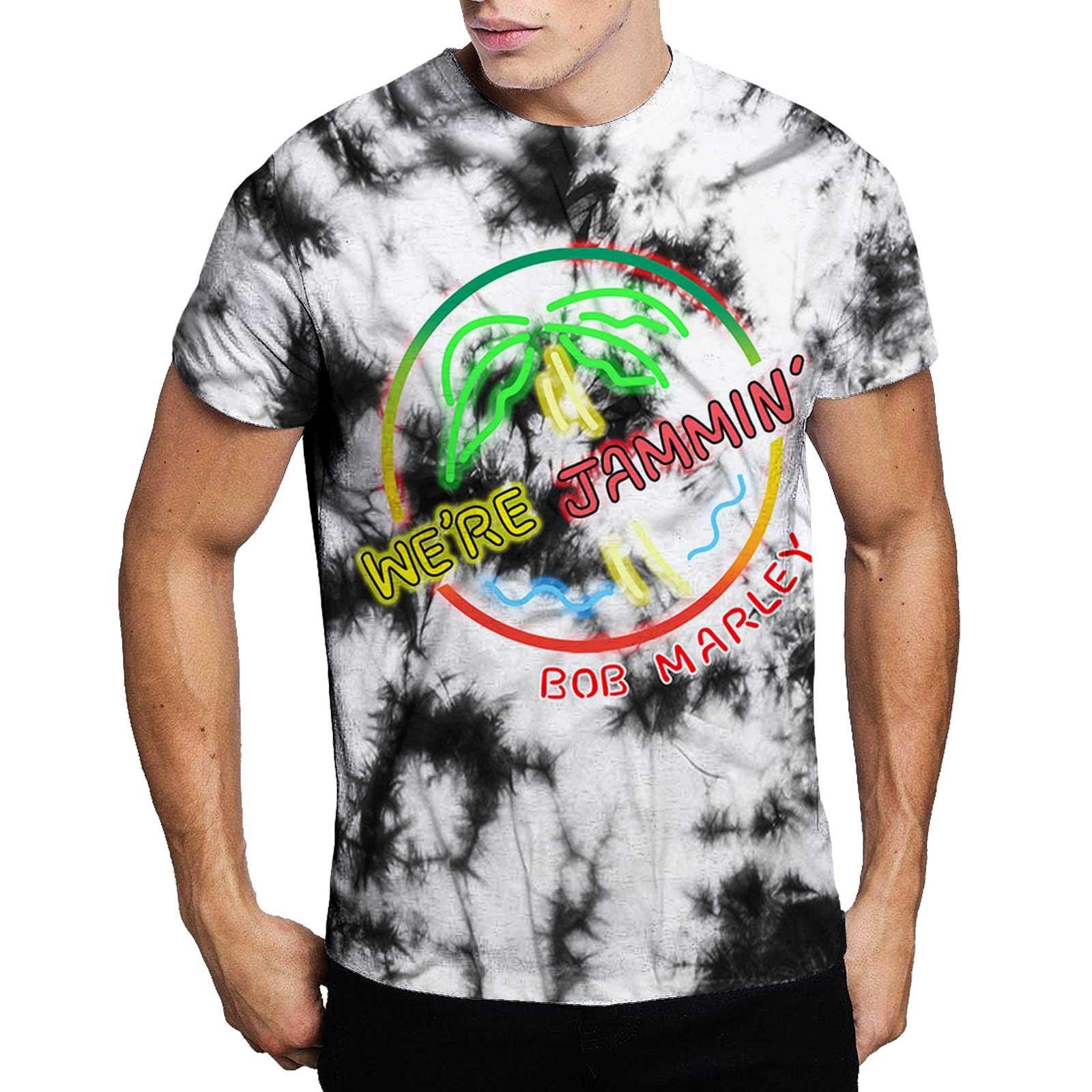 Bob Marley We're Jammin' Tie Dye T-Shirt