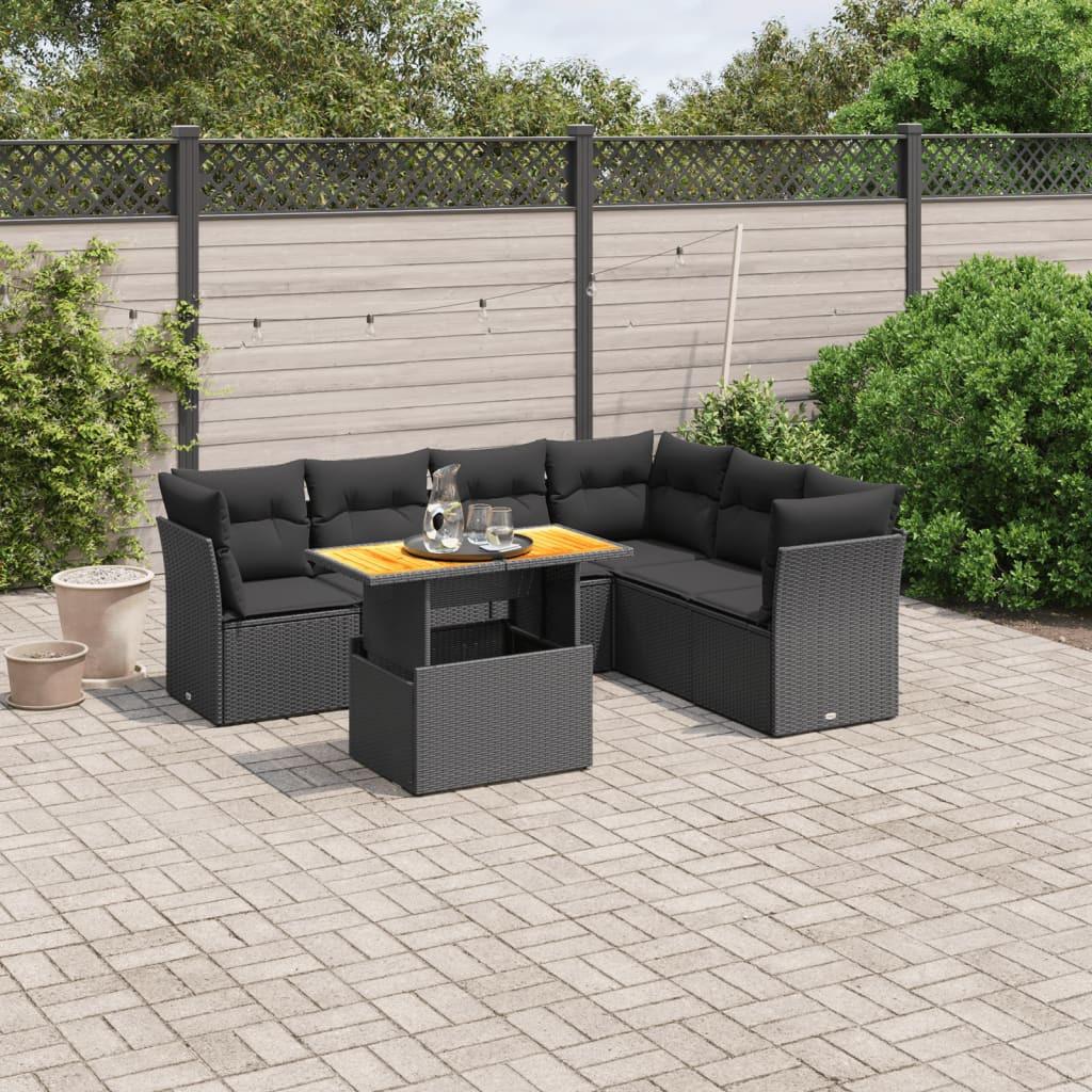 VidaXL Garten sofagarnitur poly-rattan