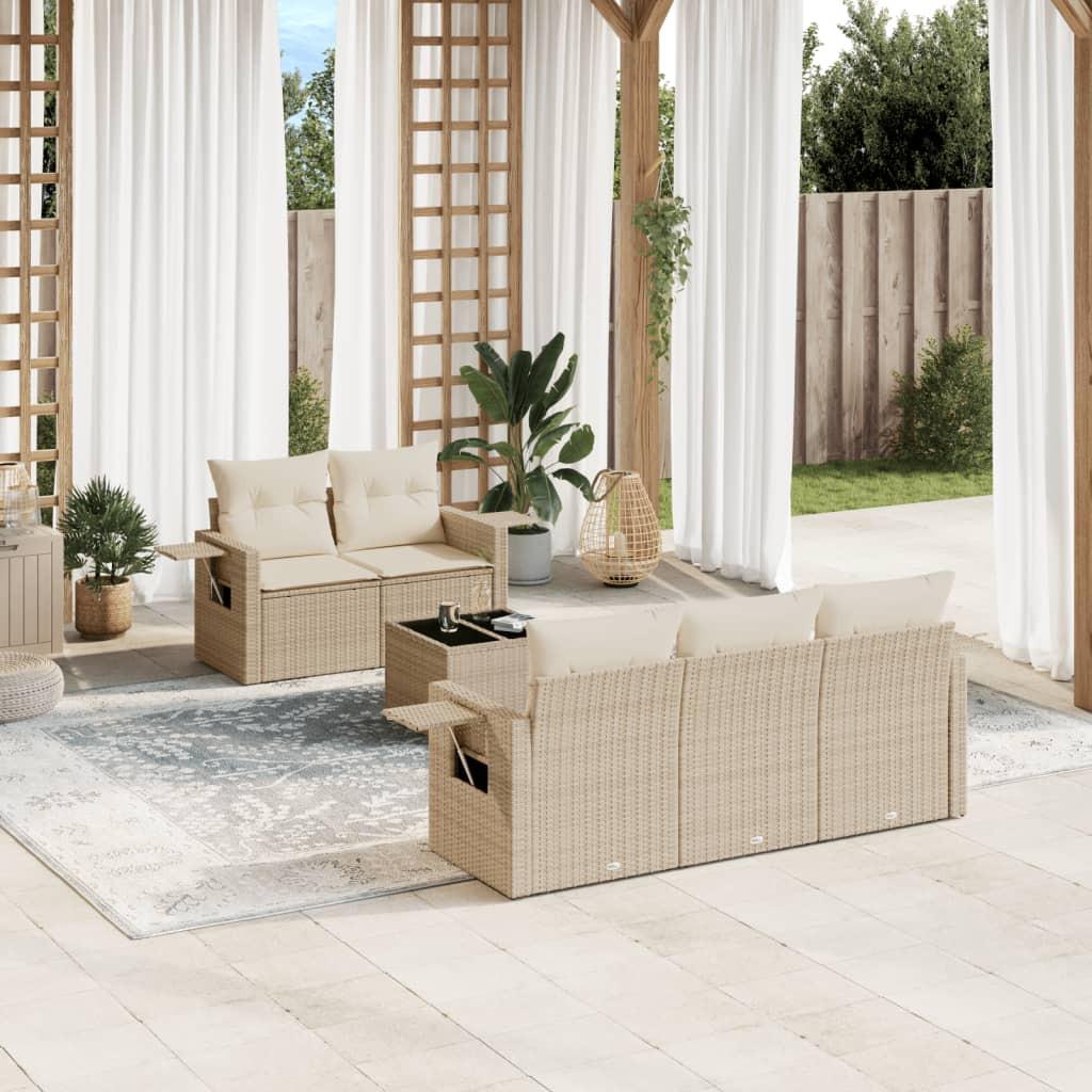 VidaXL Garten sofagarnitur poly-rattan