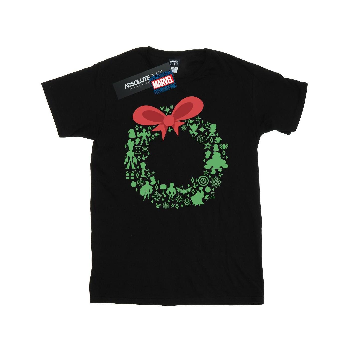 MARVEL Avengers Christmas Wreath T-Shirt
