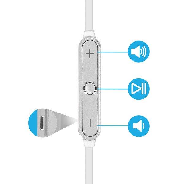 Akashi Bluetooth HD Running Kopfhörer – Silber