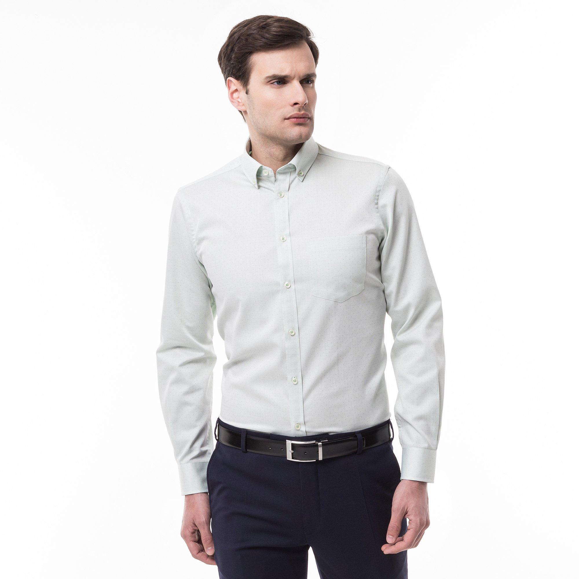 Manor Man Hemd Classic Fit Langarm