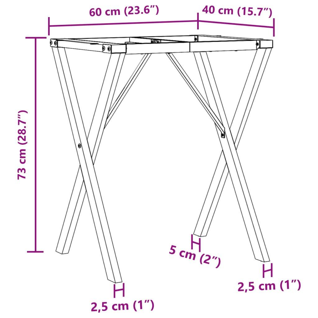 VidaXL Esstischbein metall