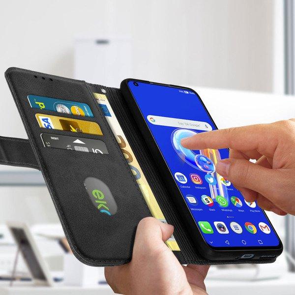 Avizar Book Cover Asus Zenfone 10 und 9 Schwarz