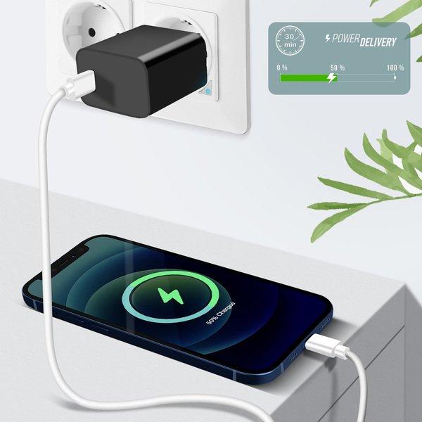 Avizar USB-C / Lightning Kabel Weiß 2m