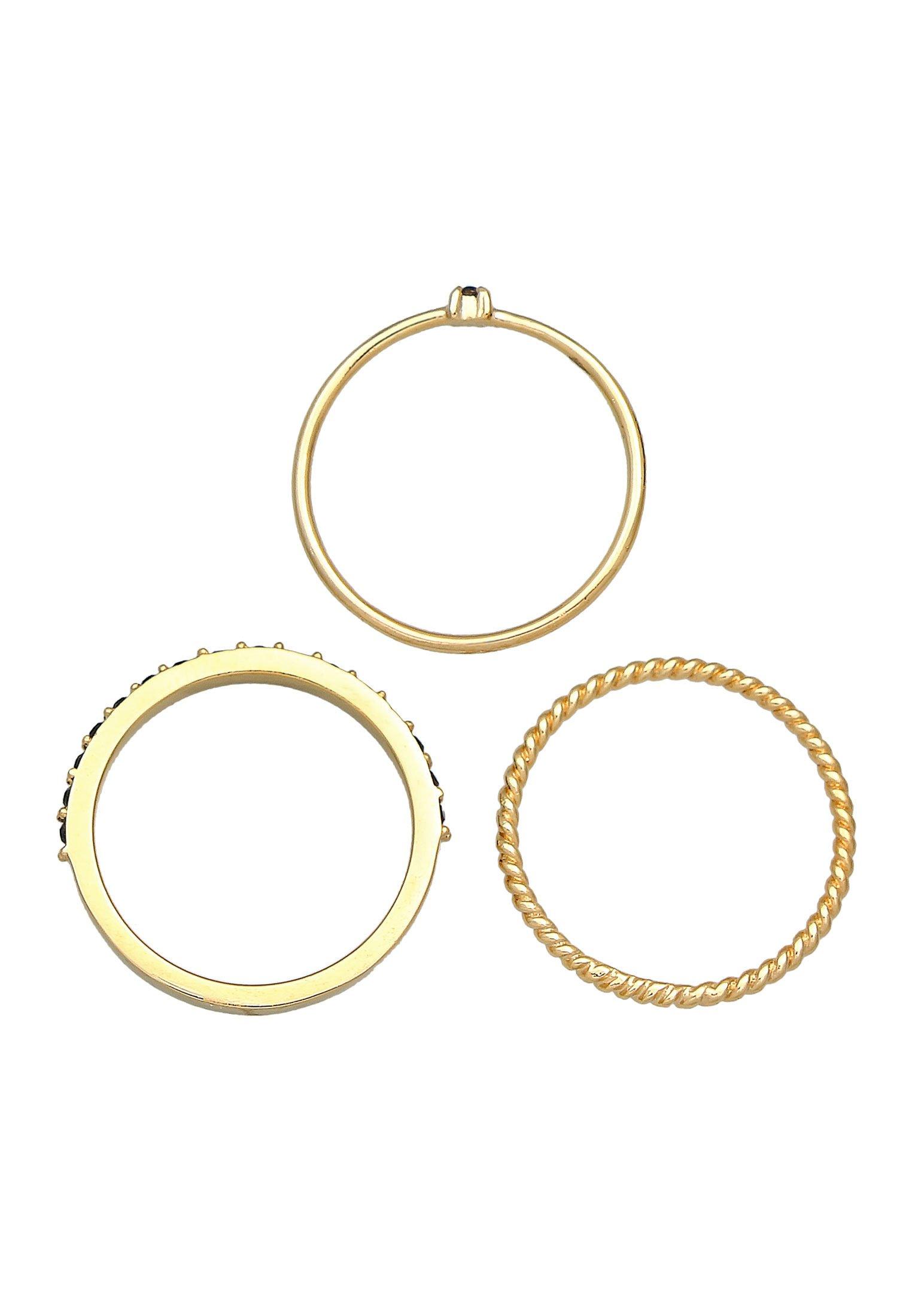 Elli Ring Stapelring Kristalle 3Er Set