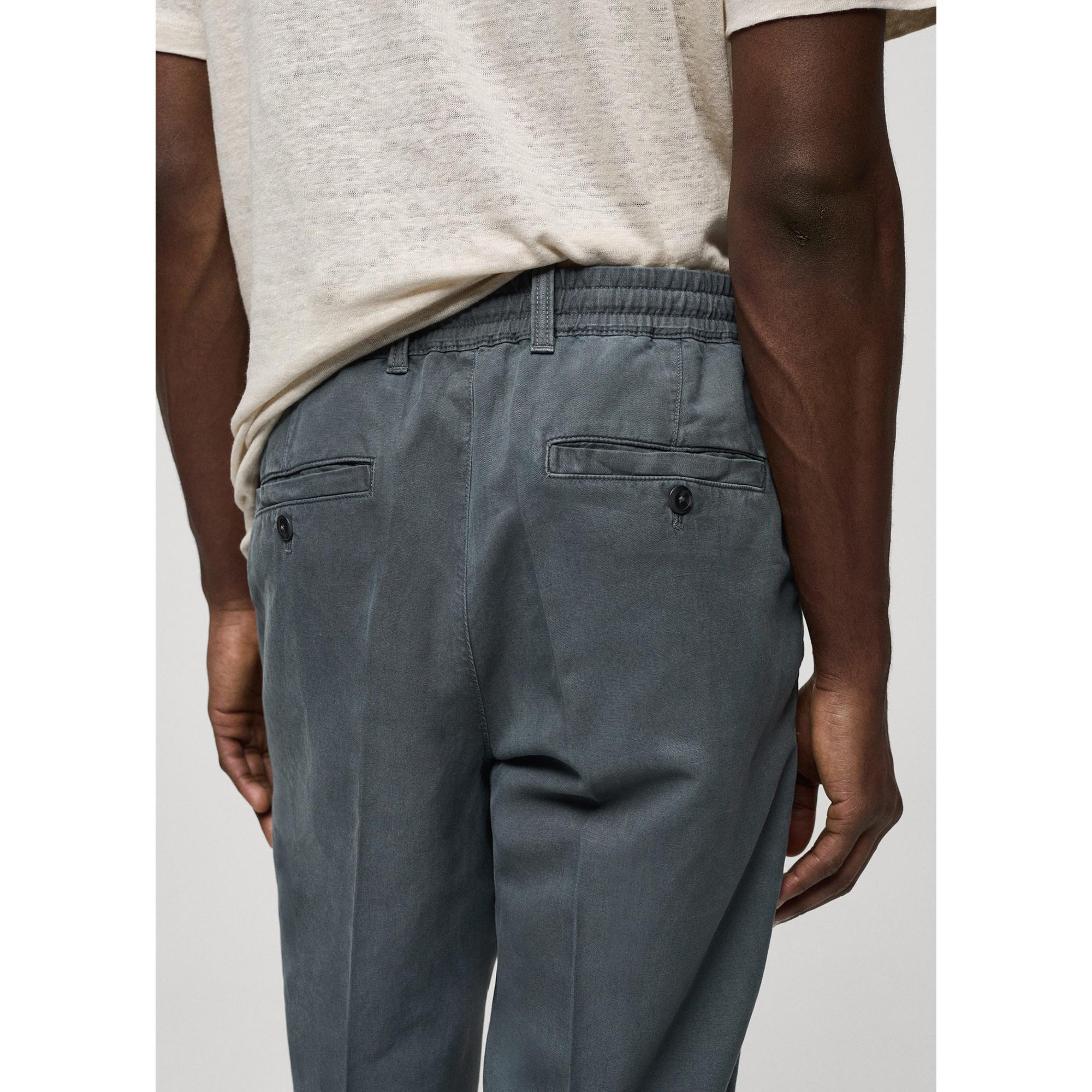 Mango Man Herren Relaxed Loose Fit Kordelzug Hose