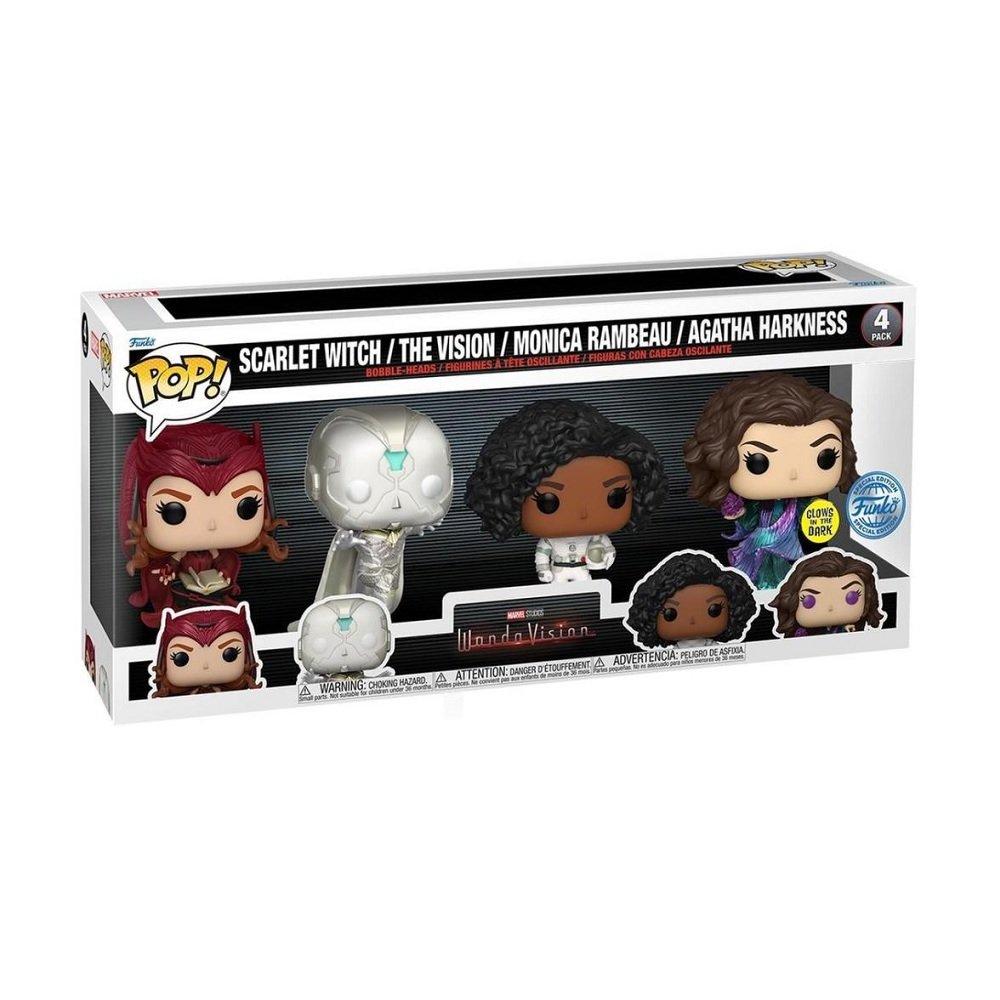 Funko POP - Packung mit 4 - Marvel - Wanda Vision - Glow in the dark