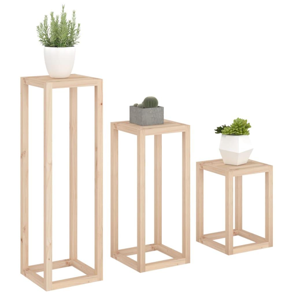 VidaXL Pflanzenständer-set pine wood