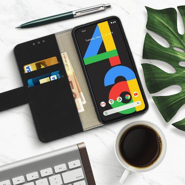 Avizar Bookcover Google Pixel 4A Schwarz
