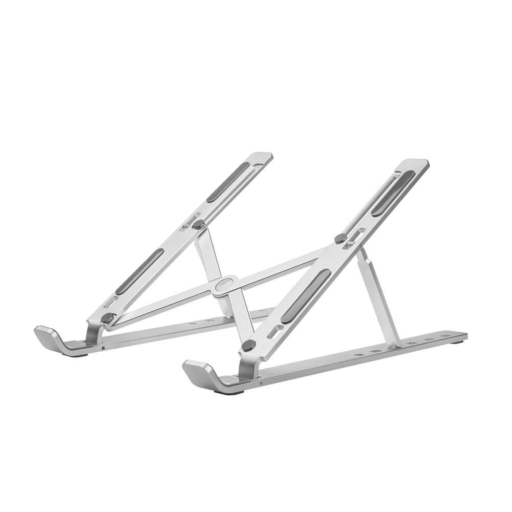 B2X DESIRE2 Klappbarer Laptopständer X-förmig, Aluminium, Silber