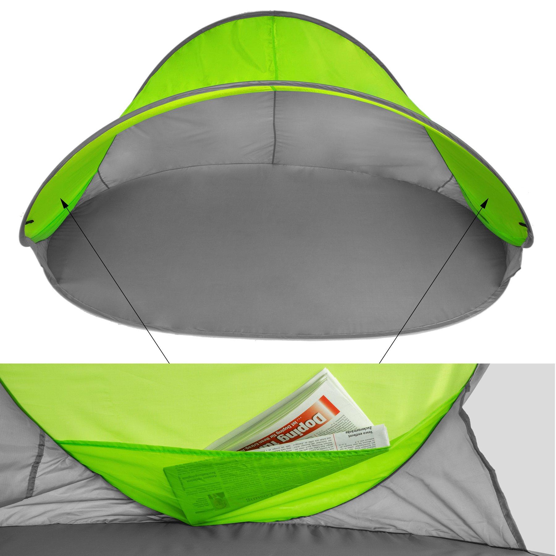 Tectake Pop-Up Strandmuschel Jasmin