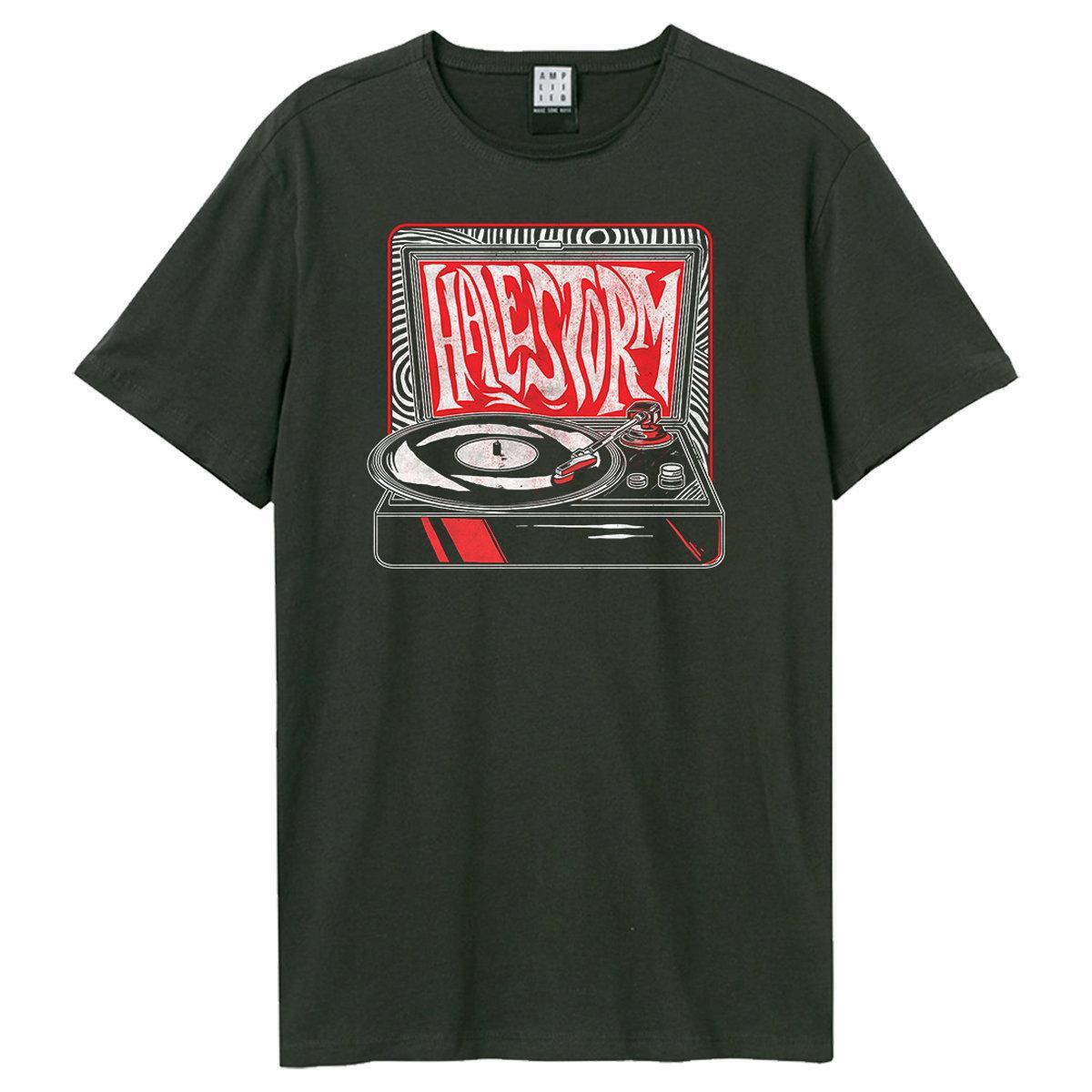 Amplified Halestorm Plattenspieler Print T-Shirt