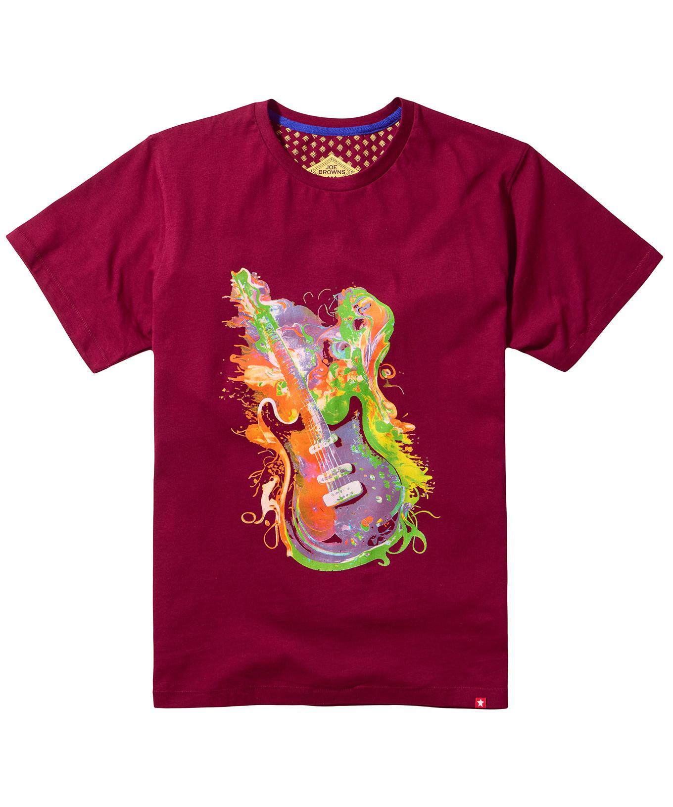 Joe Browns Helles Gitarren-Grafik-T-Shirt