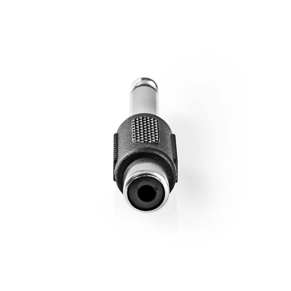 Nedis Mono Audio Adapter | 6,35 mm Hane | RCA Hona | Nickel Platerad | Rak | ABS | Svart | 1 st. | Schloss