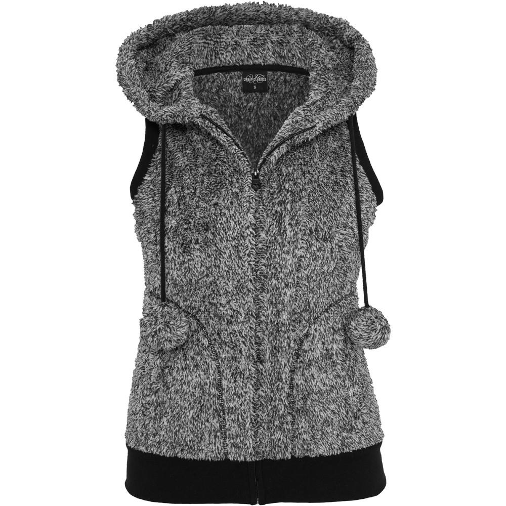 URBAN CLASSICS damenjacke urban claic teddy melange