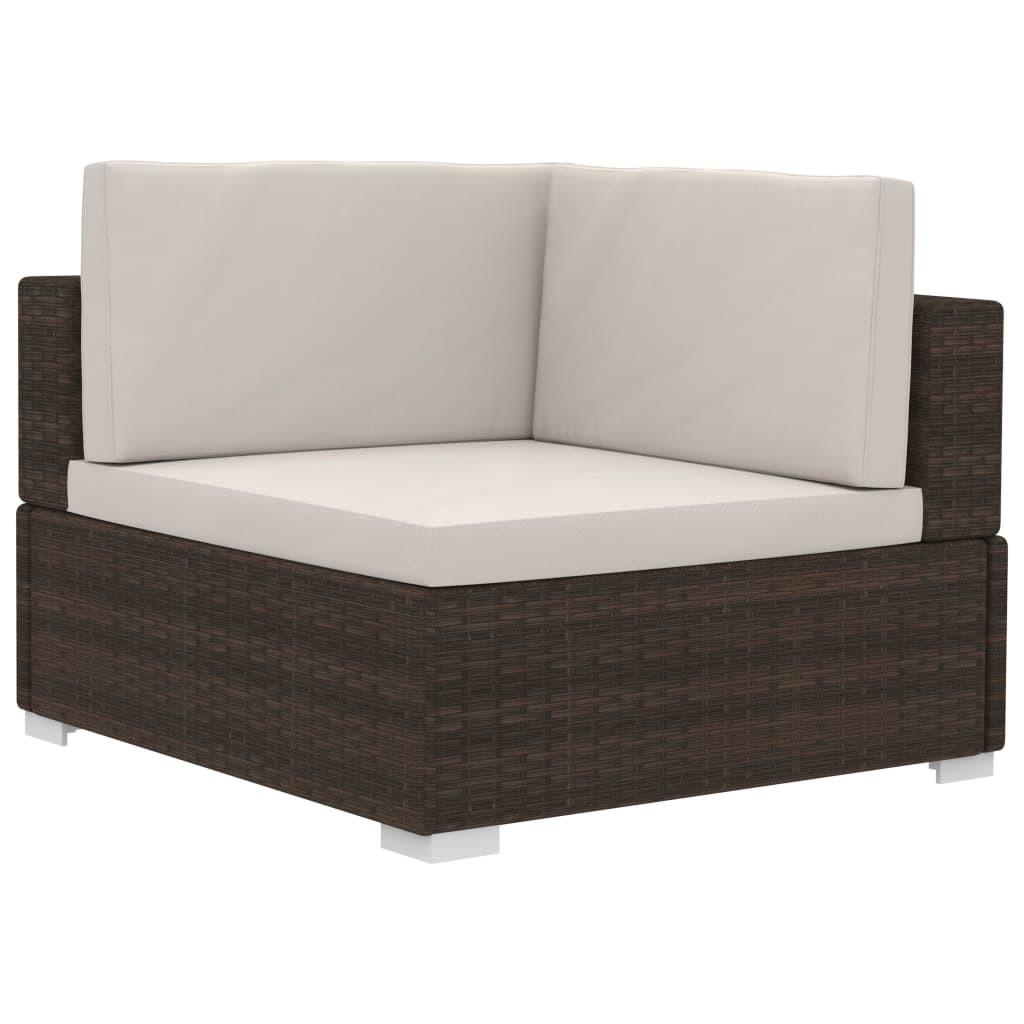 VidaXL Ecksofa poly-rattan
