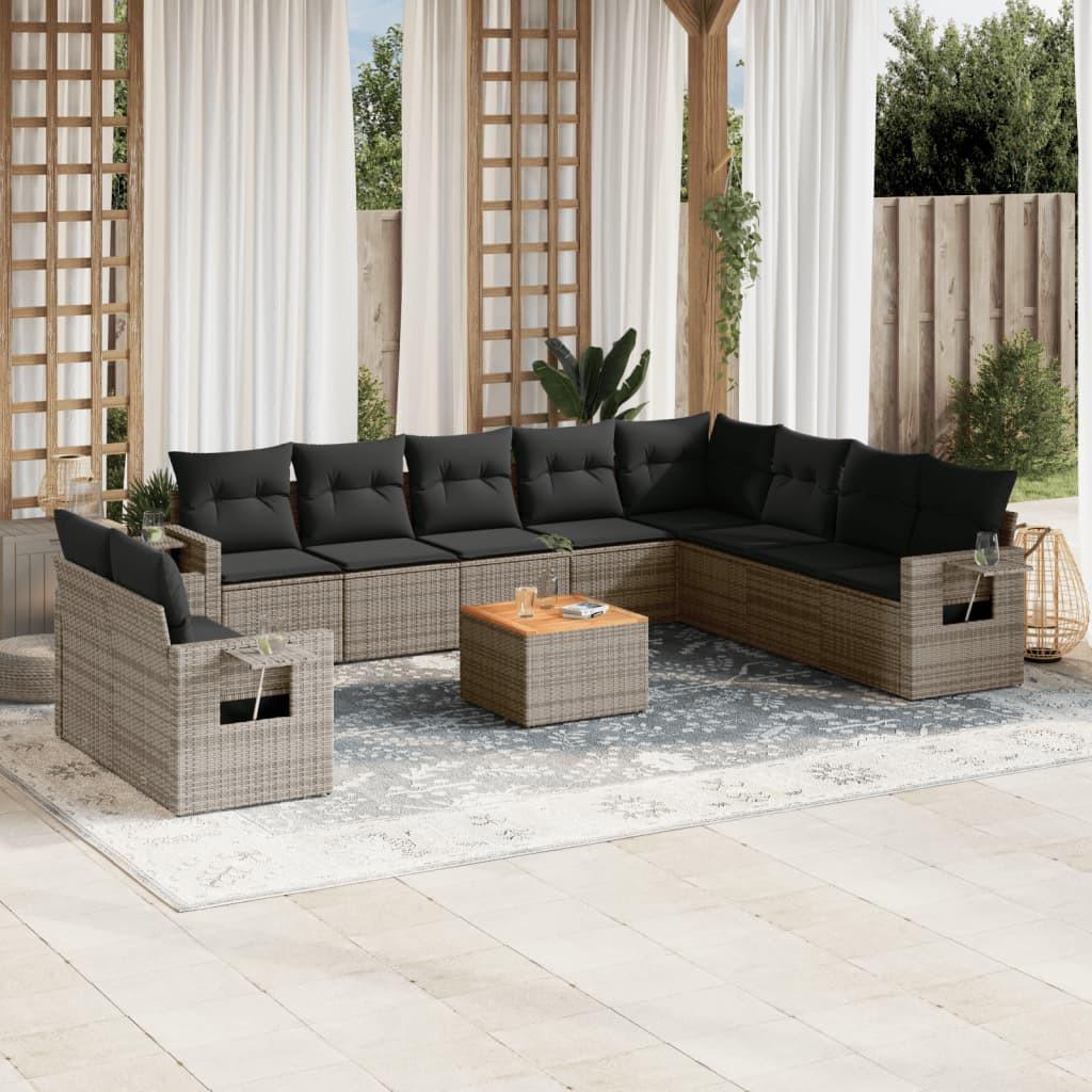 VidaXL Garten sofagarnitur poly-rattan