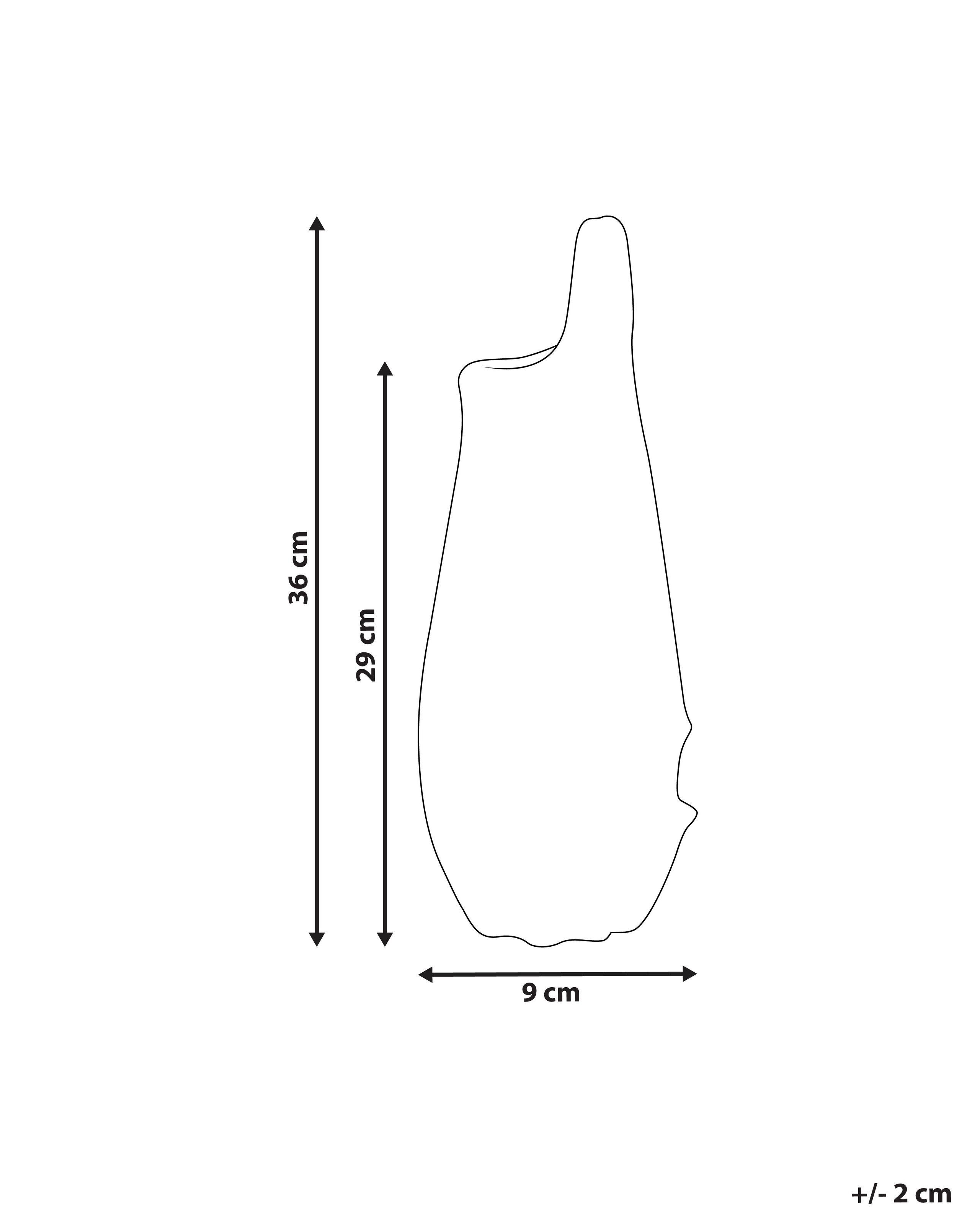 Beliani Blumenvase aus Steinzeug Modern SHADS