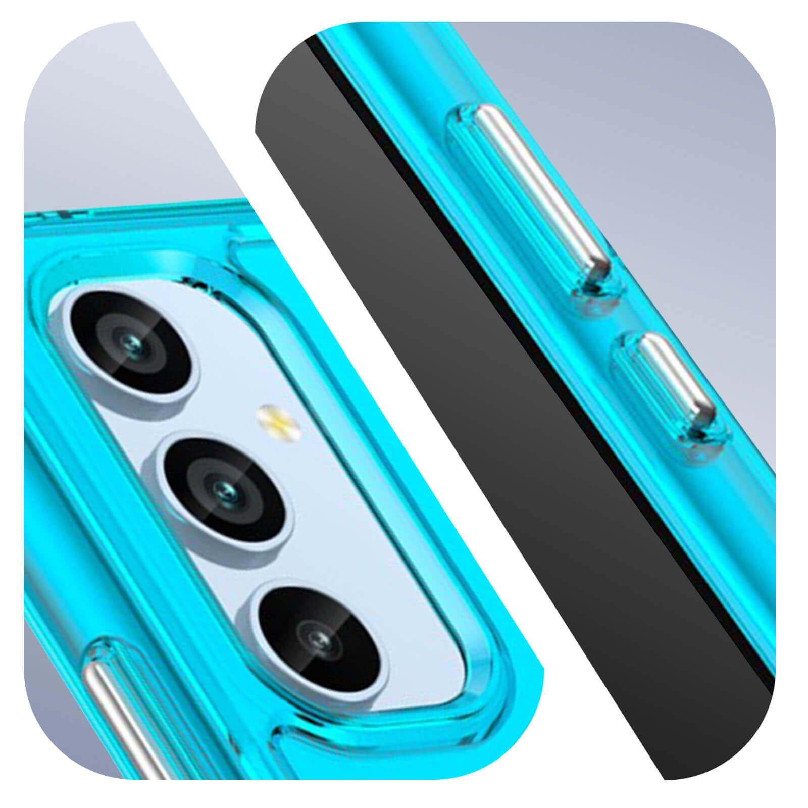 Avizar Hülle Galaxy A54 5G Blau Transparent