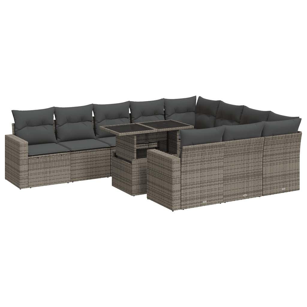 VidaXL Gartensofa set poly-rattan