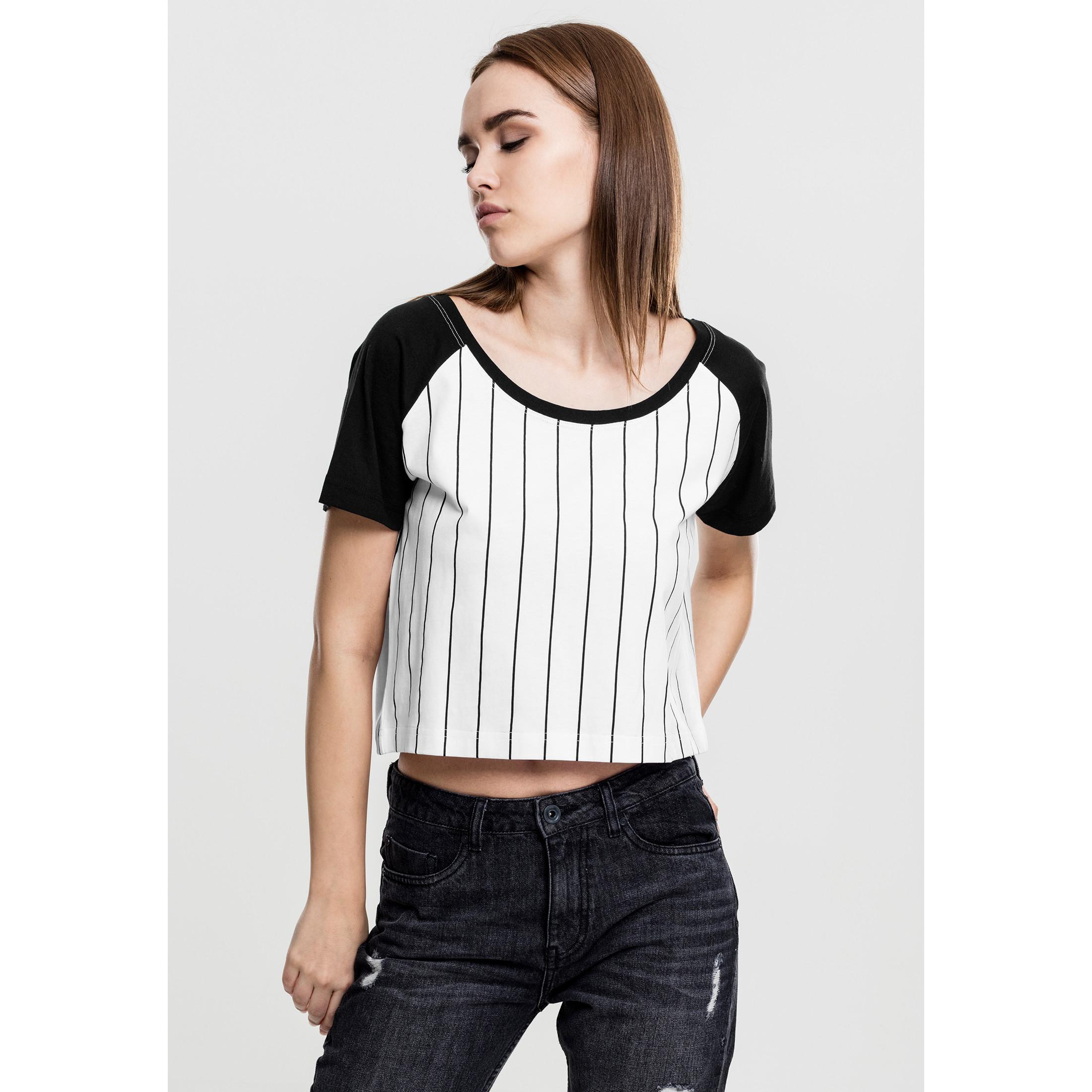 URBAN CLASSICS Baseball Cropped T-Shirt