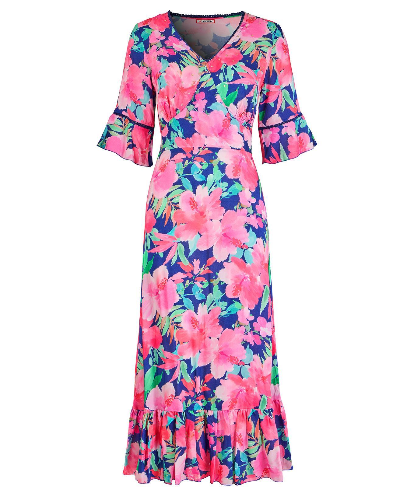 Joe Browns Midikleid mit weiten Ärmeln und Blumendruck