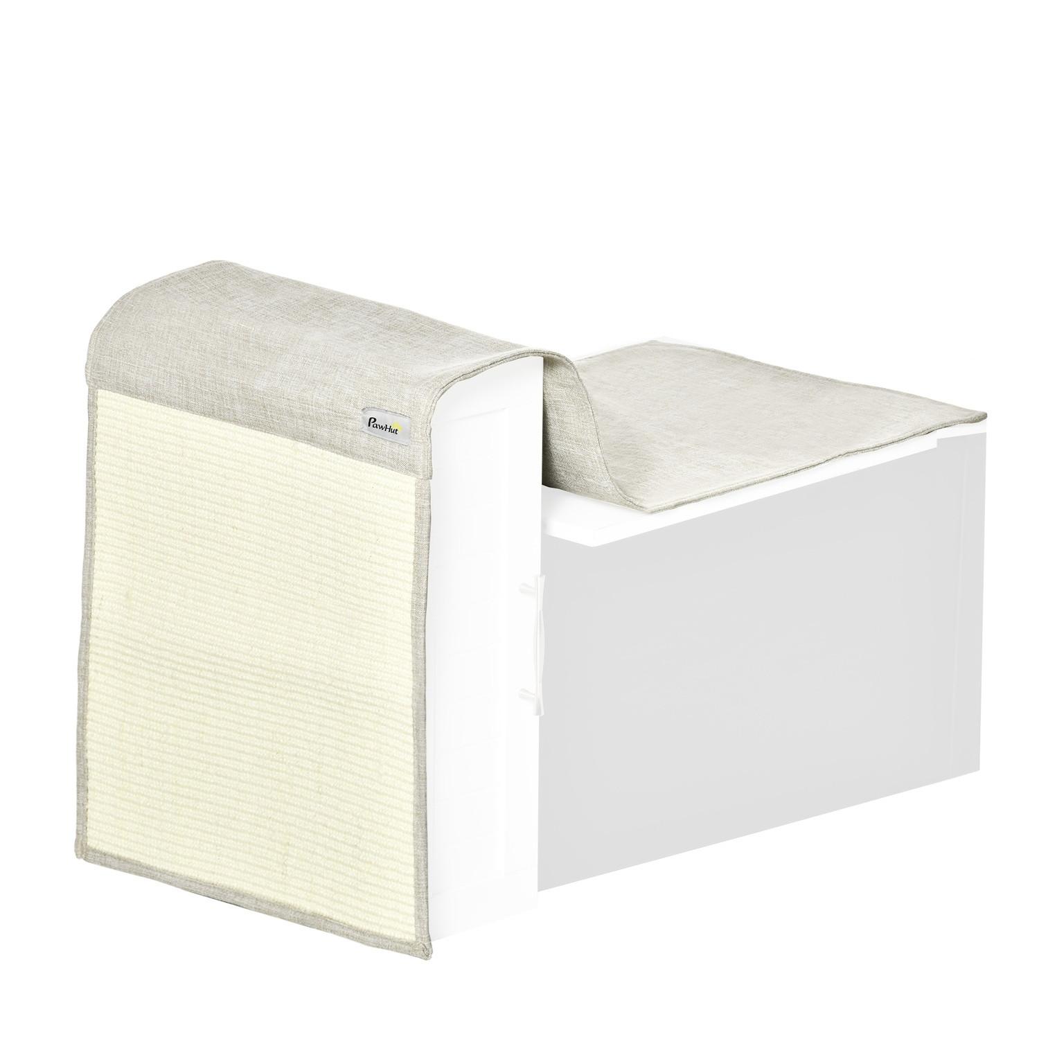 Northio Kratzmatte 2Er Set Sofa-Schutz Für Katzen, Sisal Kratzteppich, Beige+Grau, 130X45X0,3Cm, Für Sessel & Couch