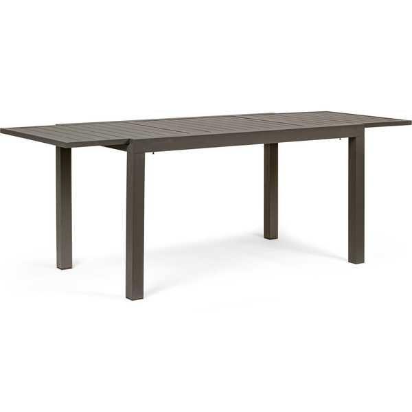 mutoni Garten Ausziehtisch Hilde 140-210x77 Coffee