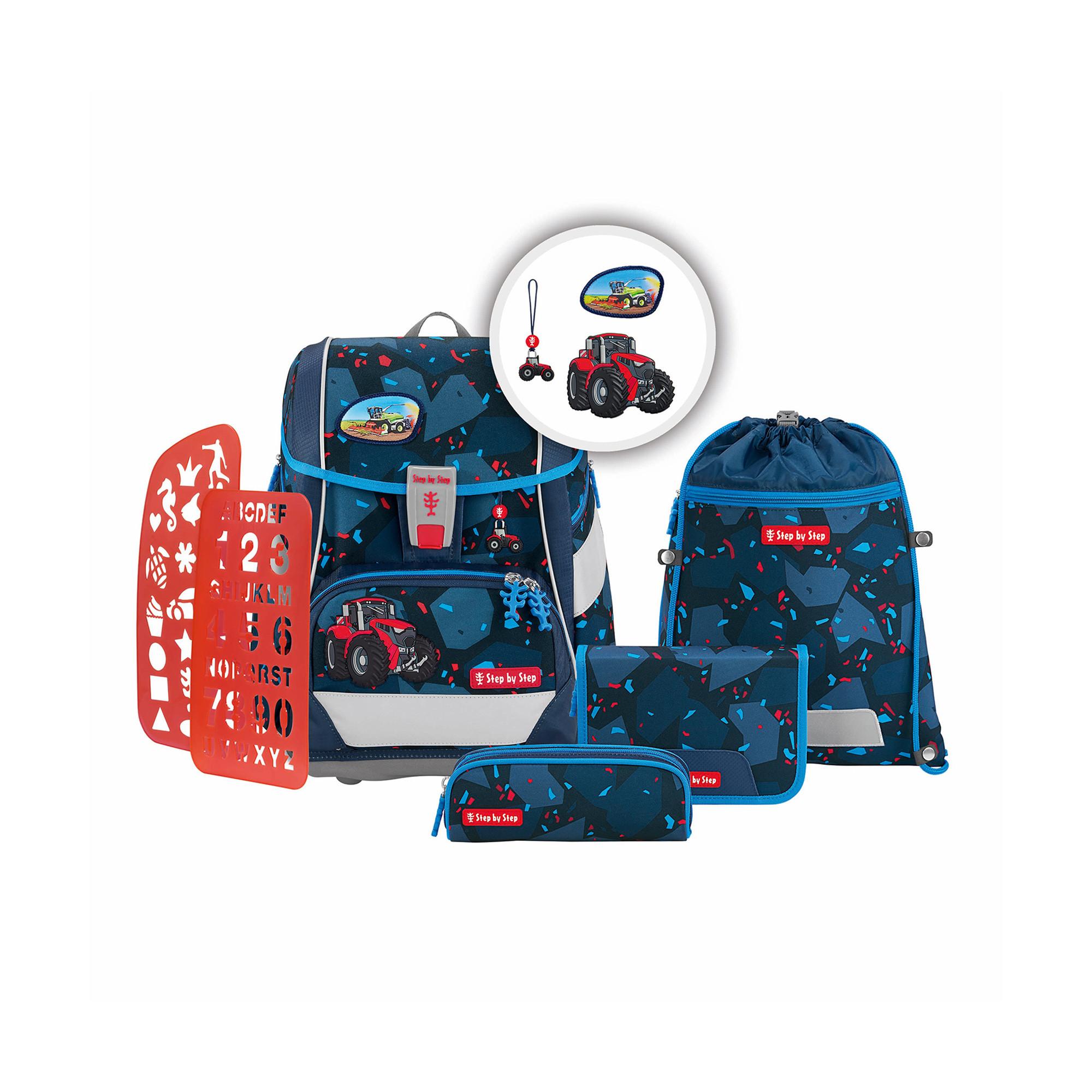 Step by Step Schulrucksack-Set, 6-teilig Tractor Freddy