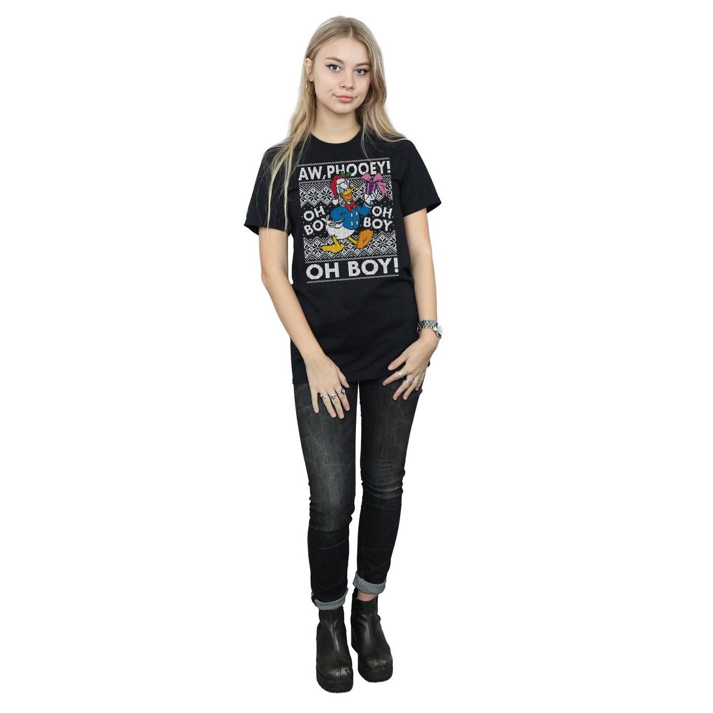 Disney Donald Duck Christmas Jumper Style T-Shirt