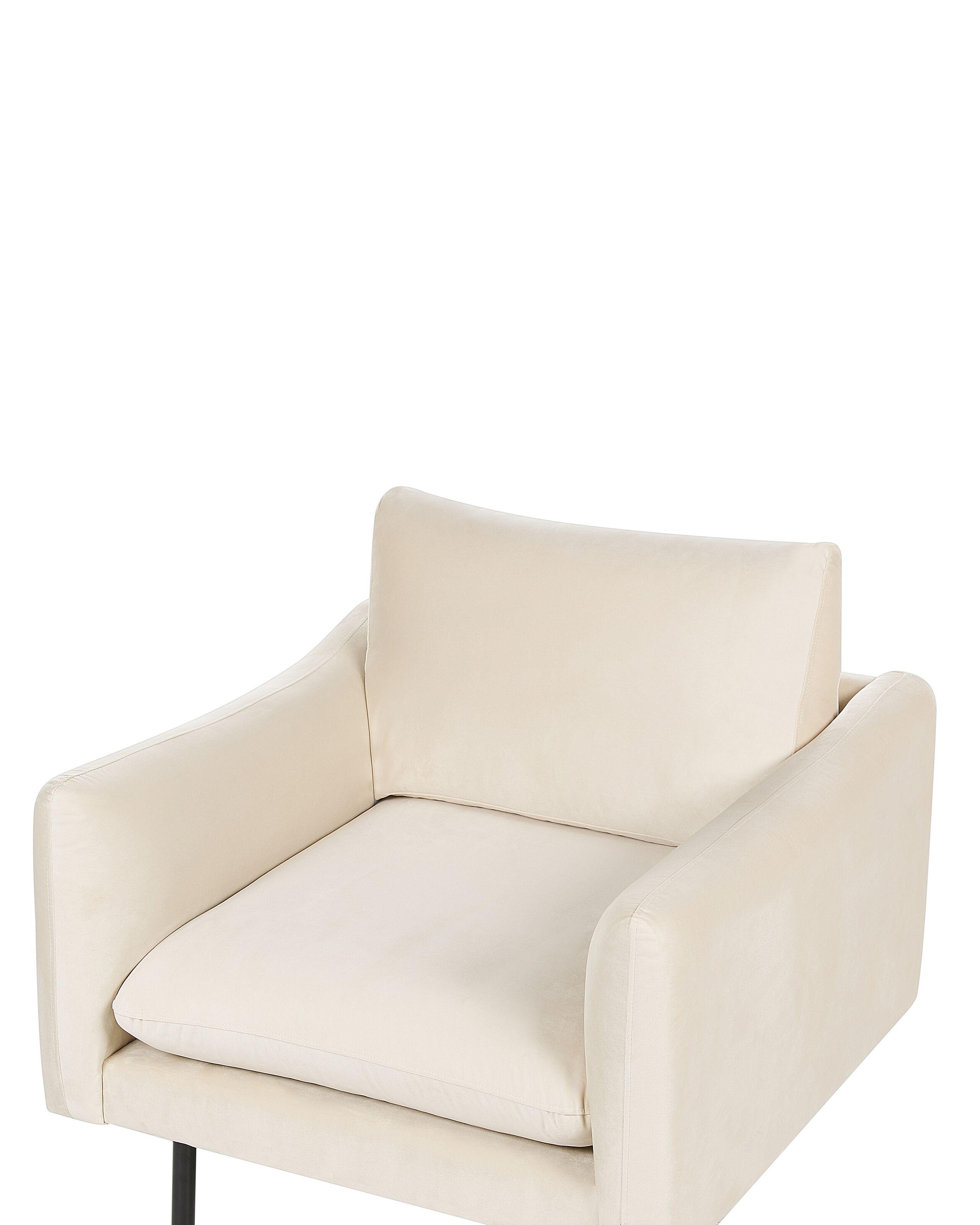 Beliani Sessel aus Samtstoff Minimalistisch VINTERBRO