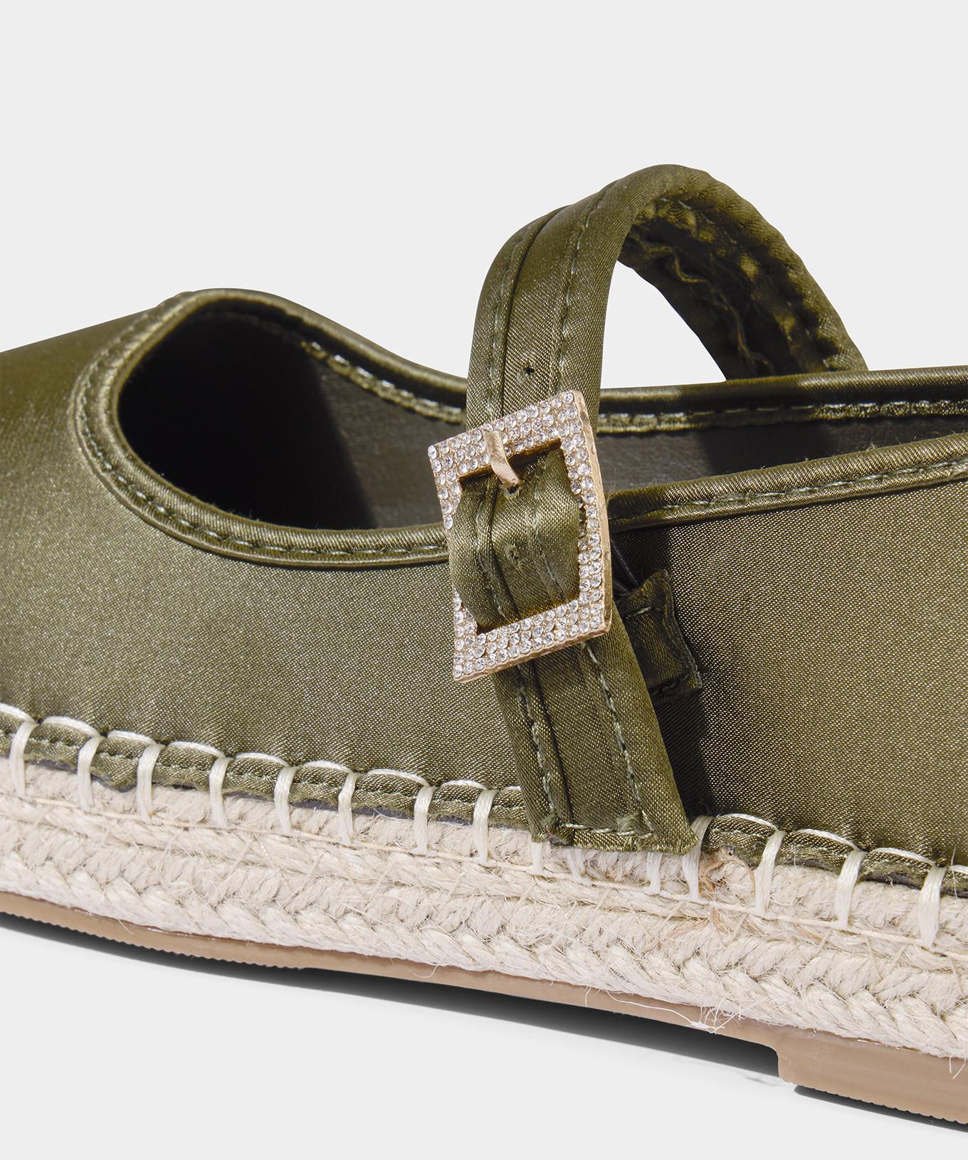 Joe Browns Satin Espadrille-Schuhe mit Schnalle