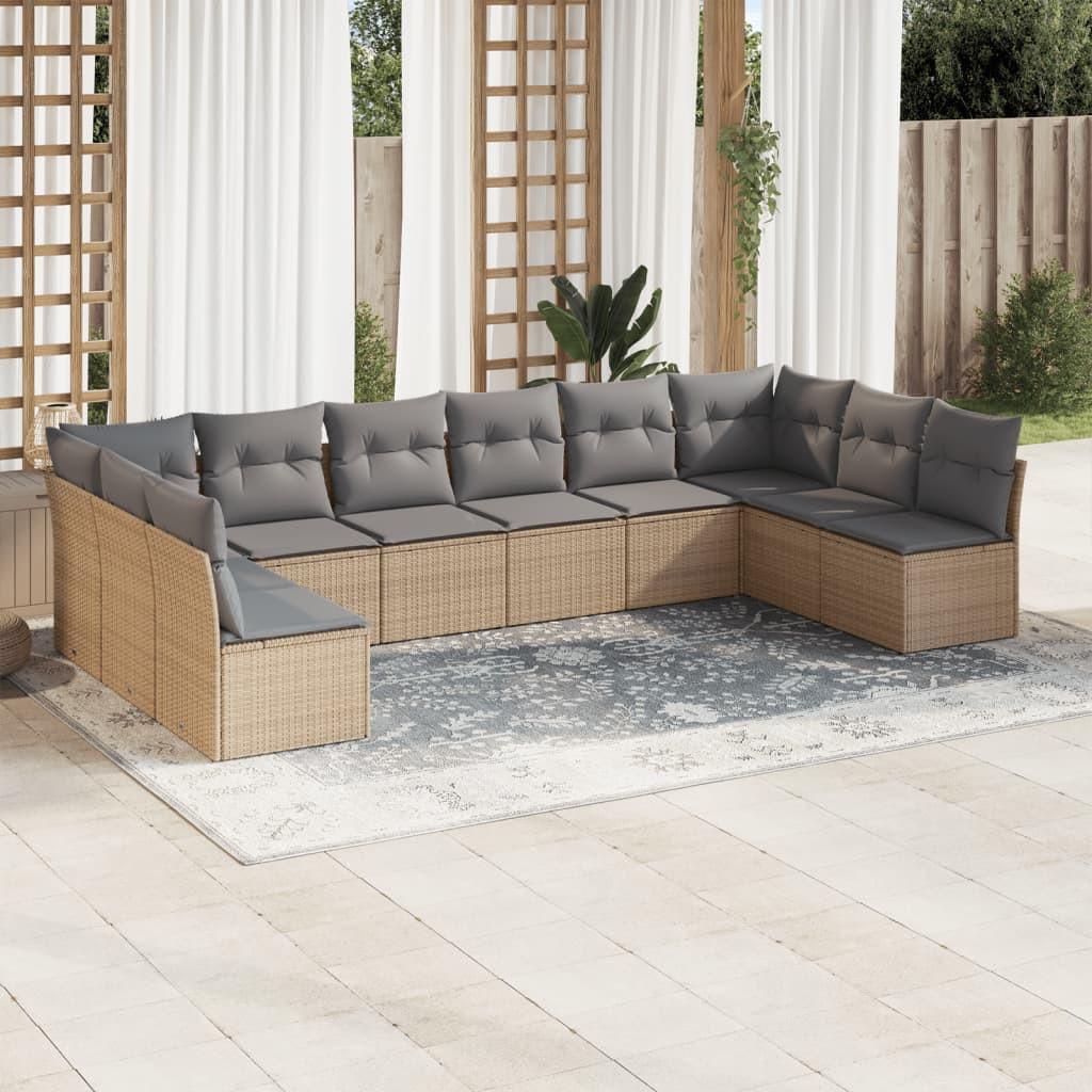 VidaXL Garten sofagarnitur poly-rattan