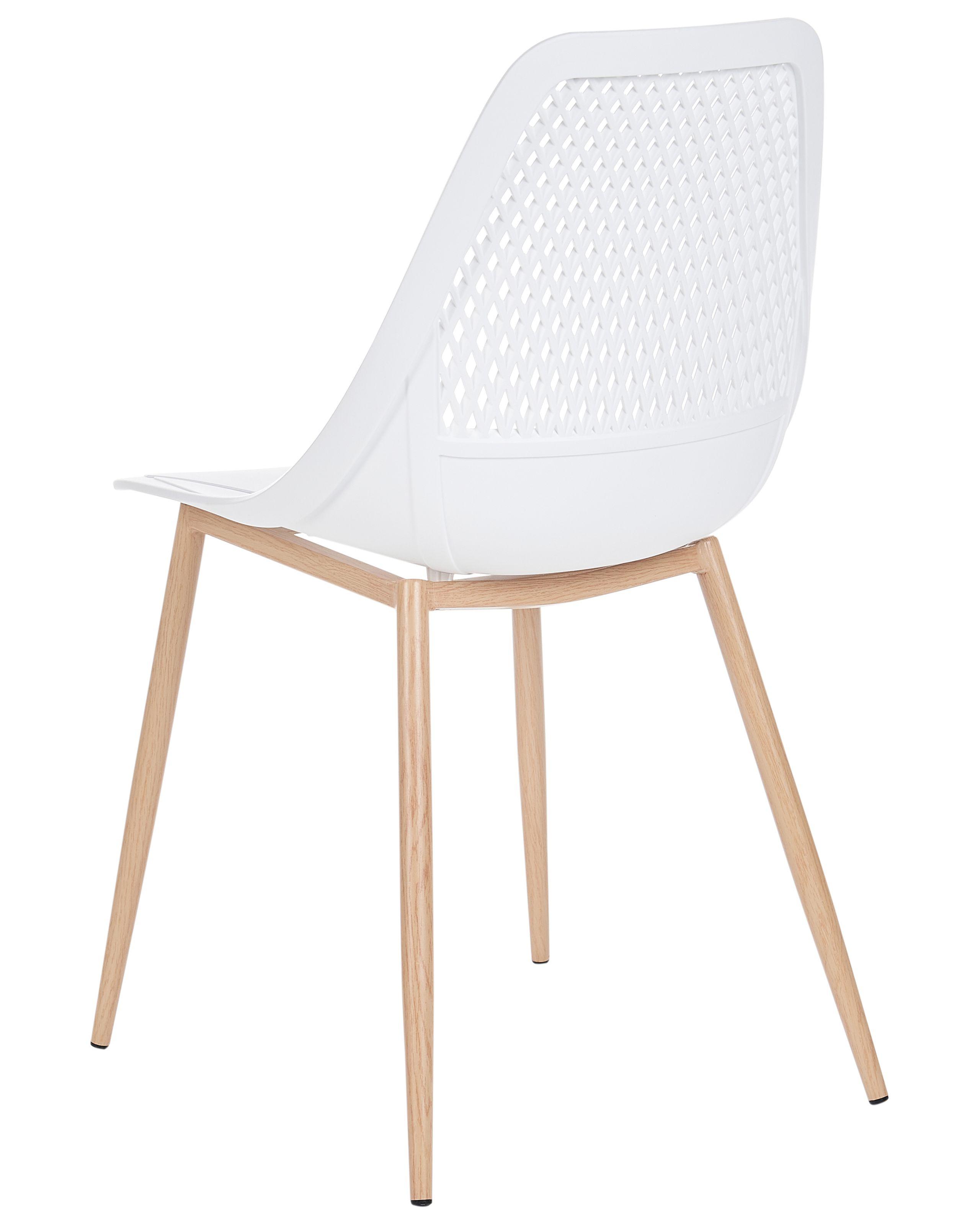 Beliani Esszimmerstuhl 4er Set aus Kunststoff Minimalistisch HAZELTON