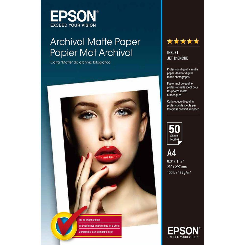 EPSON Inkjetpapier S041342, DIN A4, matt, 192 g/m², 50 Blatt